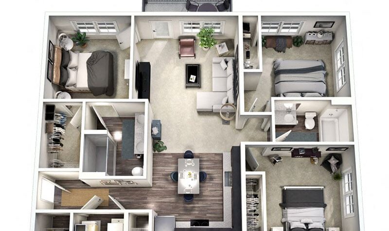 3 bedroom apartment for rent